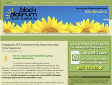 Tablet Screenshot of blackplatinumsolar.com